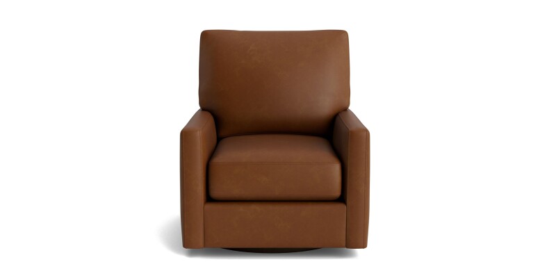 True Custom™ True Custom® Leather Track Arm Swivel Chair C50005SFL58