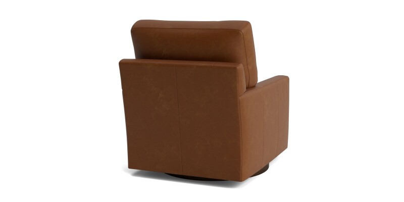 True Custom™ True Custom® Leather Track Arm Swivel Chair C50005SFL59