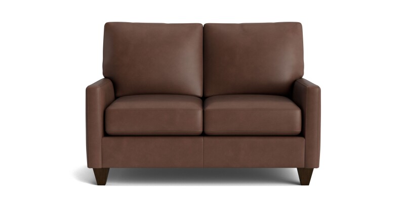 True Custom™ True Custom® Leather Track Arm Loveseat C50022SFL56