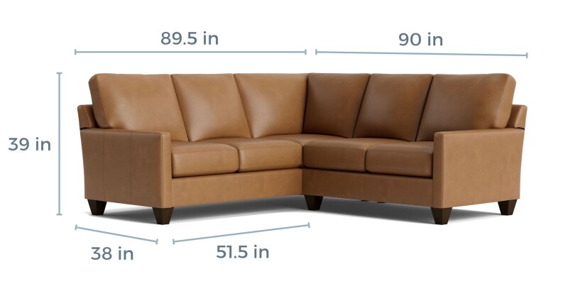 True Custom™ True Custom® Leather Track Arm L-Shaped Sectional C500L4161SFLKIT55