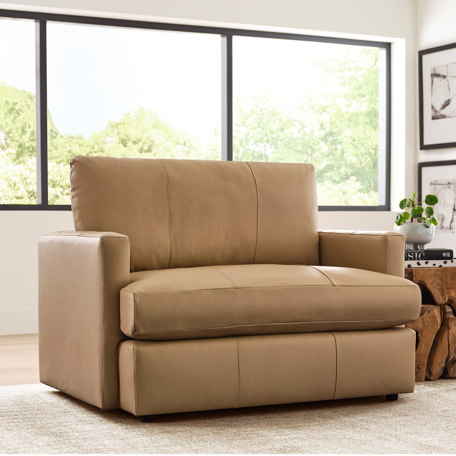 Rumord - Chair-and-a-half With Lush Down-feather, Hybrid Cloud-like Seat Cushion - C60 C60
