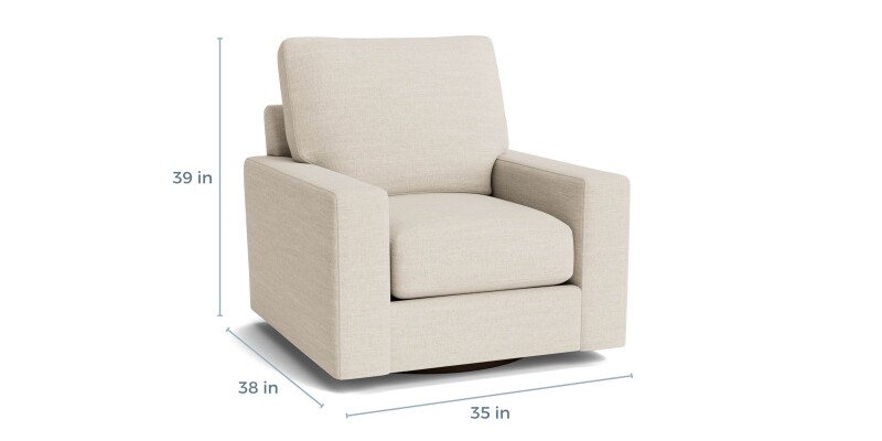 True Custom™ True Custom® Large Track Arm Swivel Chair C60005SF26