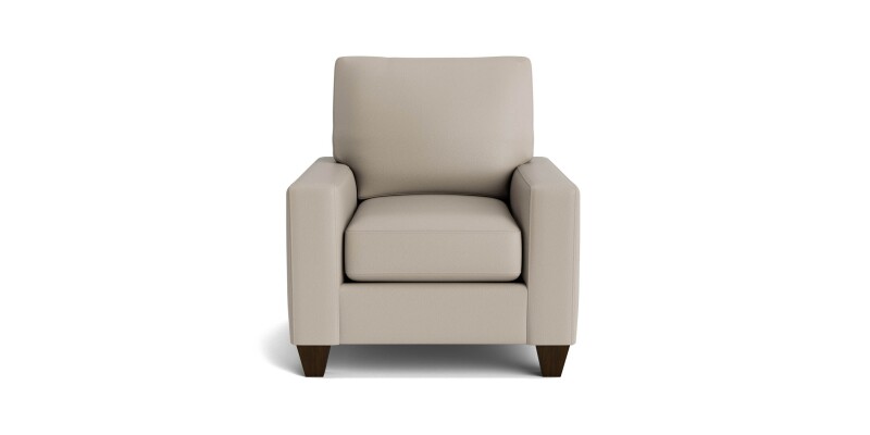 True Custom™ True Custom® Leather Large Track Arm Accent Chair C60012SFL58