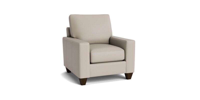 True Custom™ True Custom® Leather Large Track Arm Accent Chair C60012SFL59