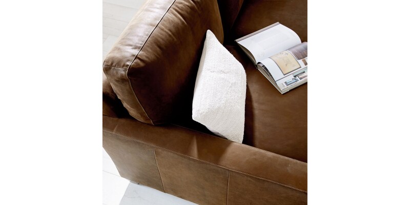 True Custom™ True Custom® Leather Large Track Arm Loveseat C60022SFL52