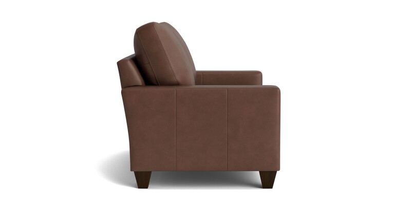True Custom™ True Custom® Leather Large Track Arm Loveseat C60022SFL56