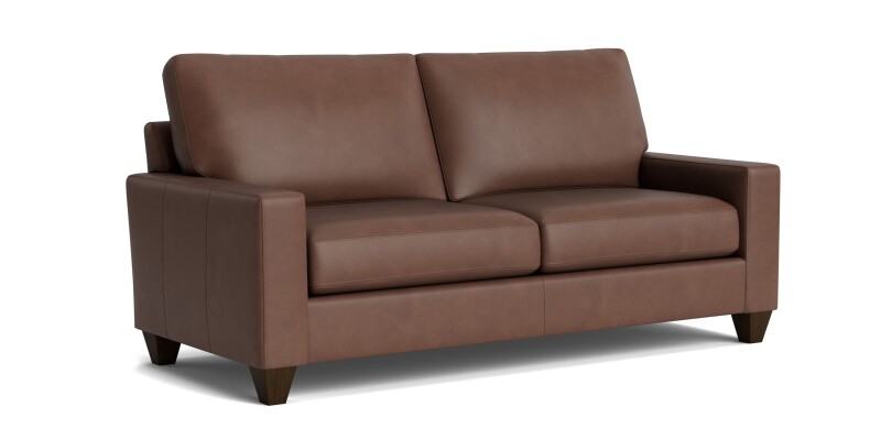 True Custom™ True Custom® Leather Large Track Arm Studio Sofa C6005BSFL53