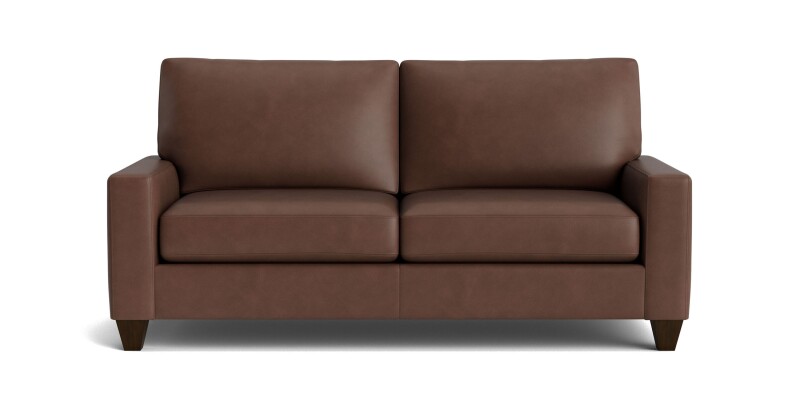 True Custom™ True Custom® Leather Large Track Arm Studio Sofa C6005BSFL56
