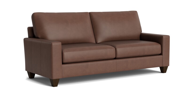 True Custom™ True Custom® Leather Large Track Arm Sofa C6006QSFL60