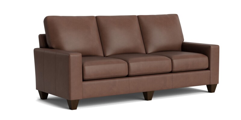 True Custom™ True Custom® Leather Large Track Arm Sofa C60072SFL55