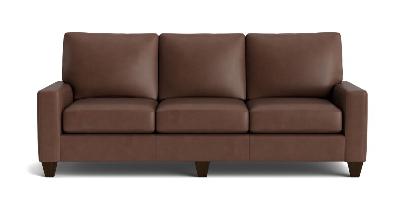 True Custom™ True Custom® Leather Large Track Arm Sofa C60082SFL56