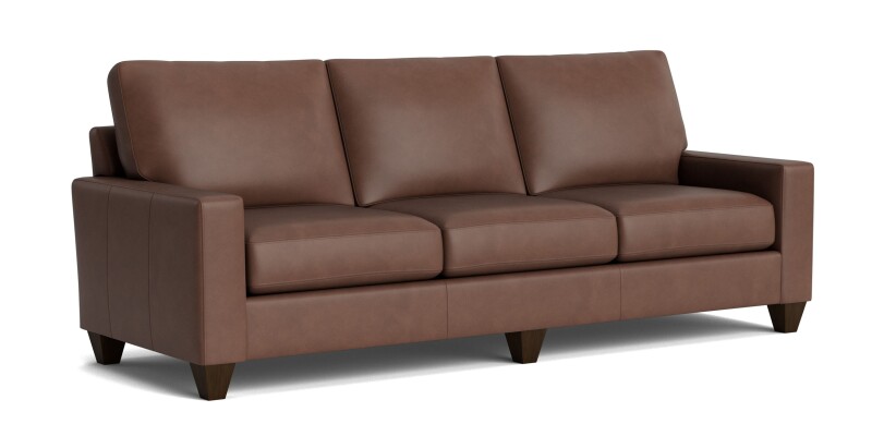 True Custom™ True Custom® Leather Large Track Arm Sofa C60092SFL55