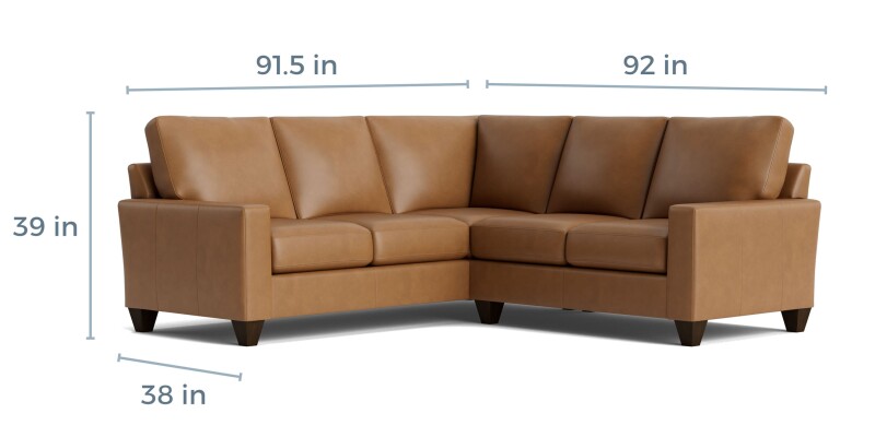 True Custom™ True Custom® Leather Large Track Arm L-Shaped Sectional C600L4161SFLKIT55