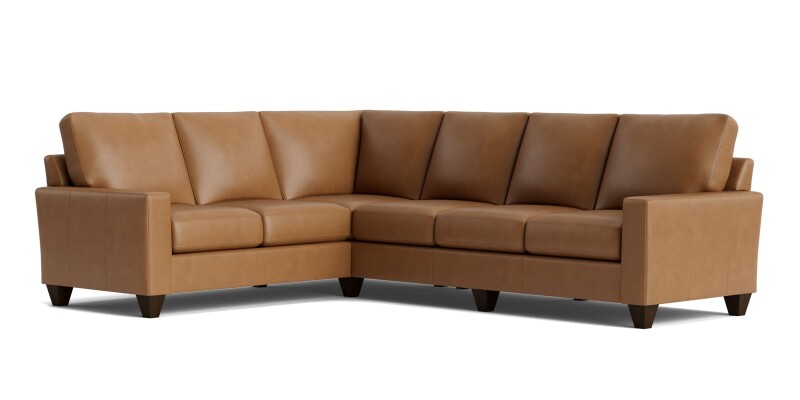 True Custom™ True Custom® Leather Large Track Arm L-Shaped Sectional C600L6661SFLKIT52