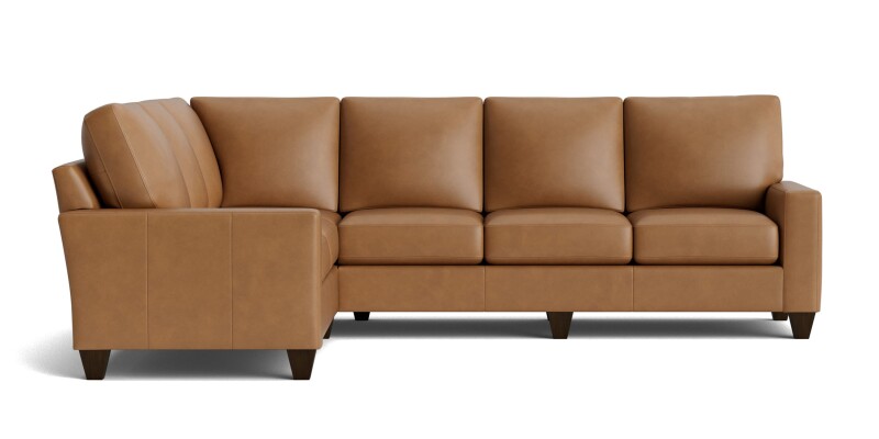 True Custom™ True Custom® Leather Large Track Arm L-Shaped Sectional C600L6661SFLKIT53