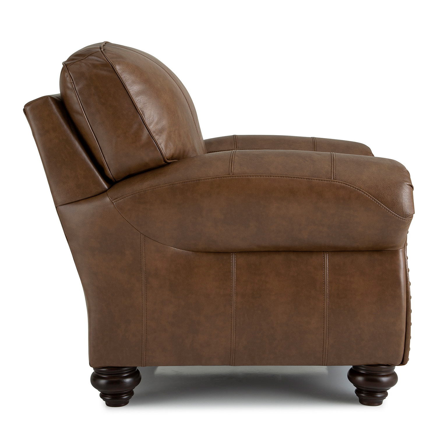 Noble - Leather Club Chair - Dark Walnut - C64DWLU C64DWLU