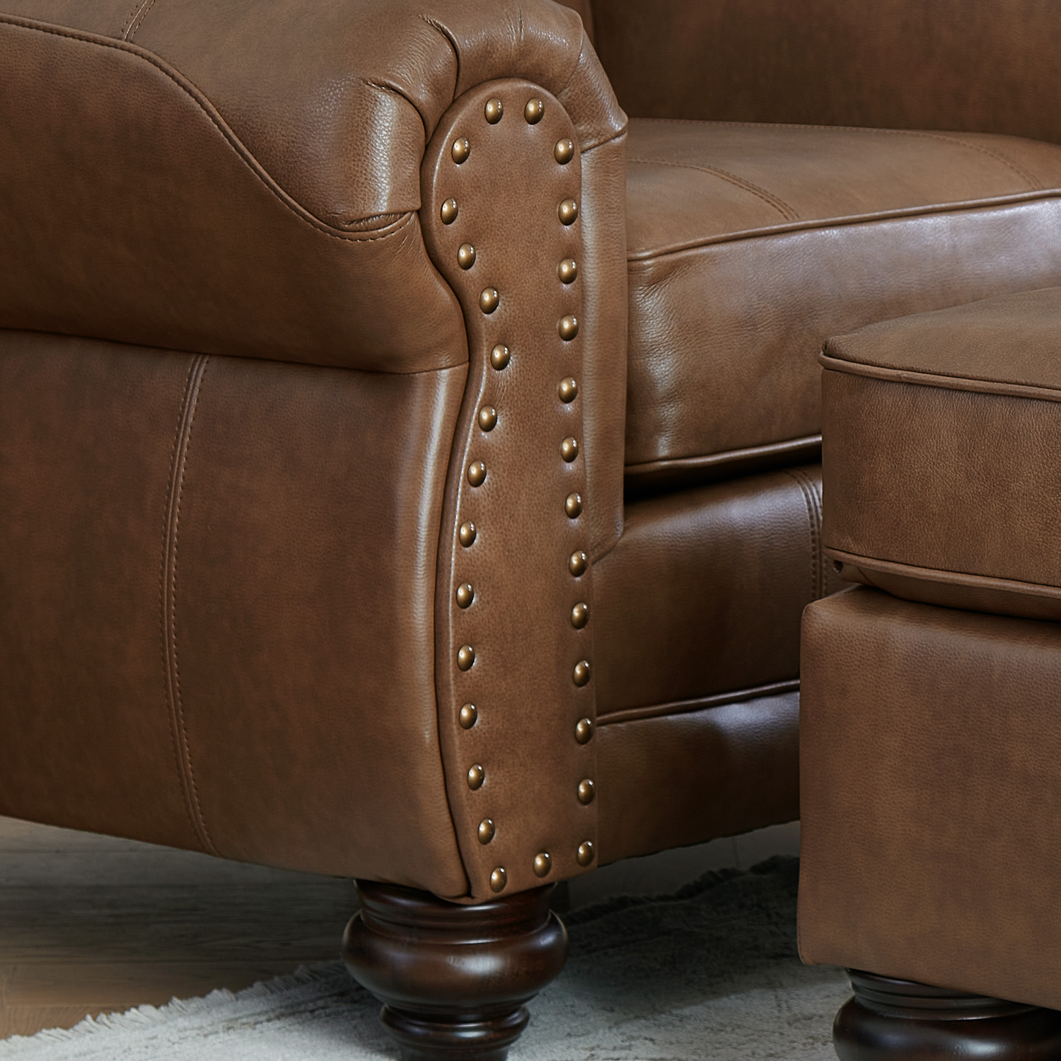 Noble - Leather Club Chair - Dark Walnut - C64DWLU C64DWLU