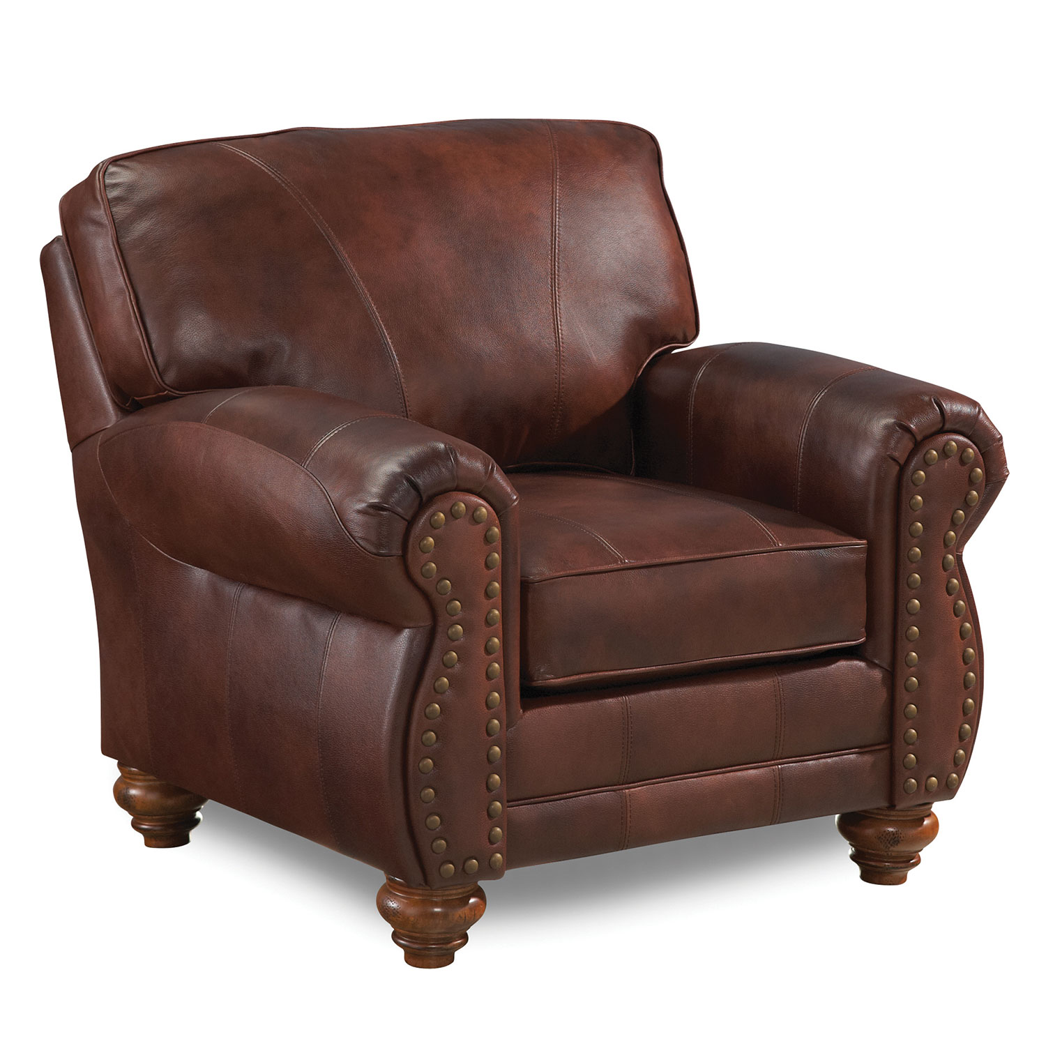 Noble - Leather Club Chair - Dark Walnut - C64DWLU C64DWLU