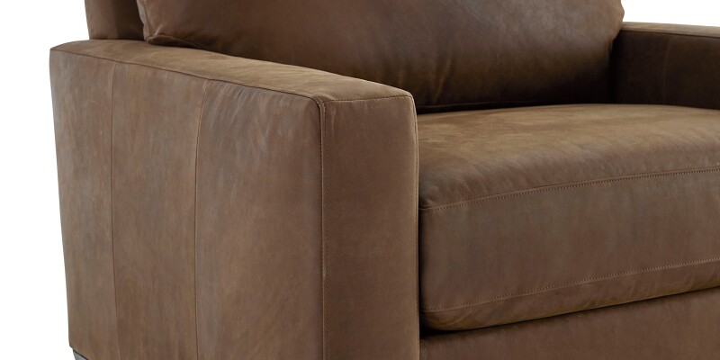True Custom™ True Custom® Leather Track Arm Chair and a Half C65418SFL723218SUPPORTBF808
