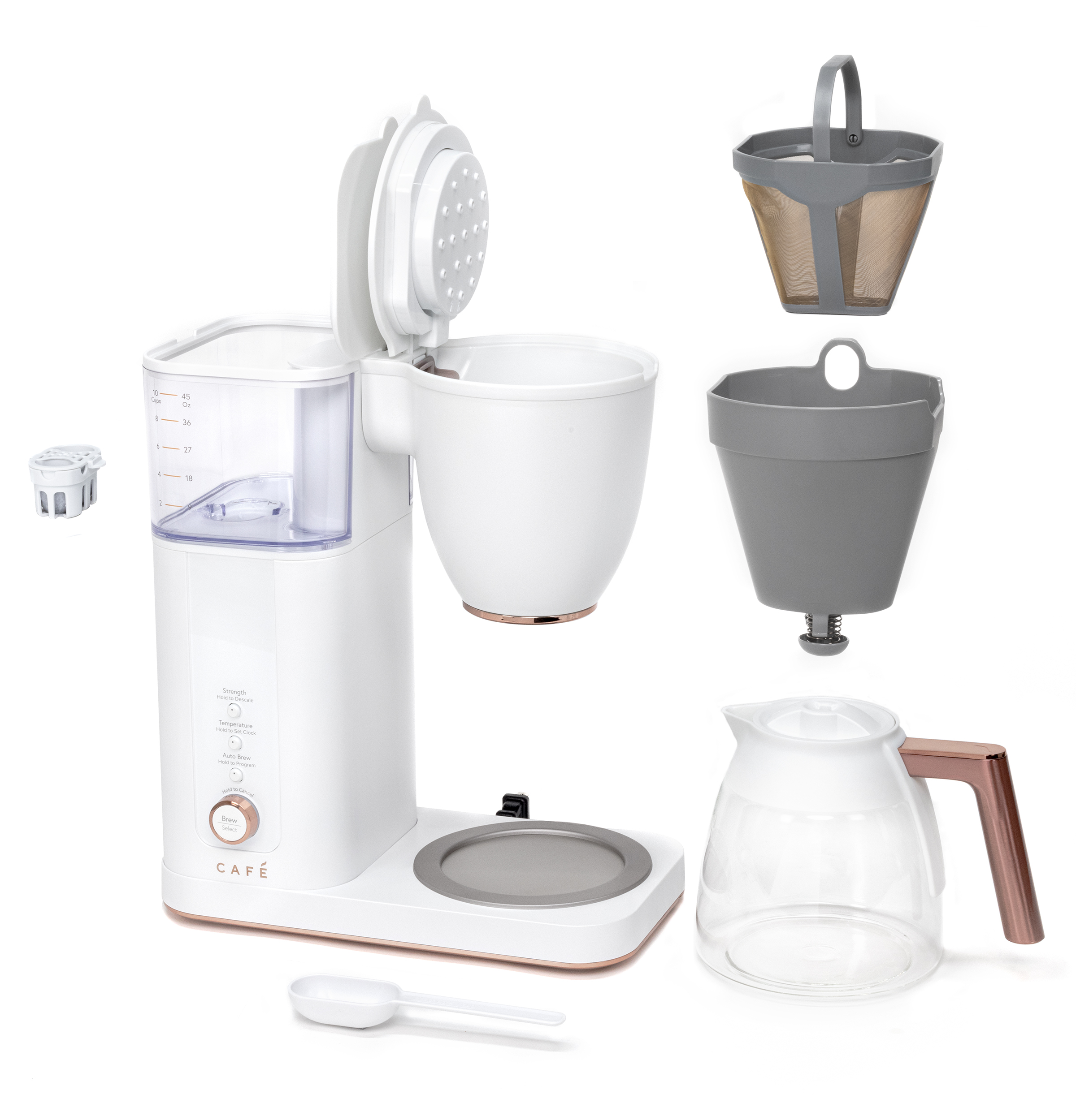 Café Specialty Drip Coffee Maker With Glass Carafe C7CDABS4RW3