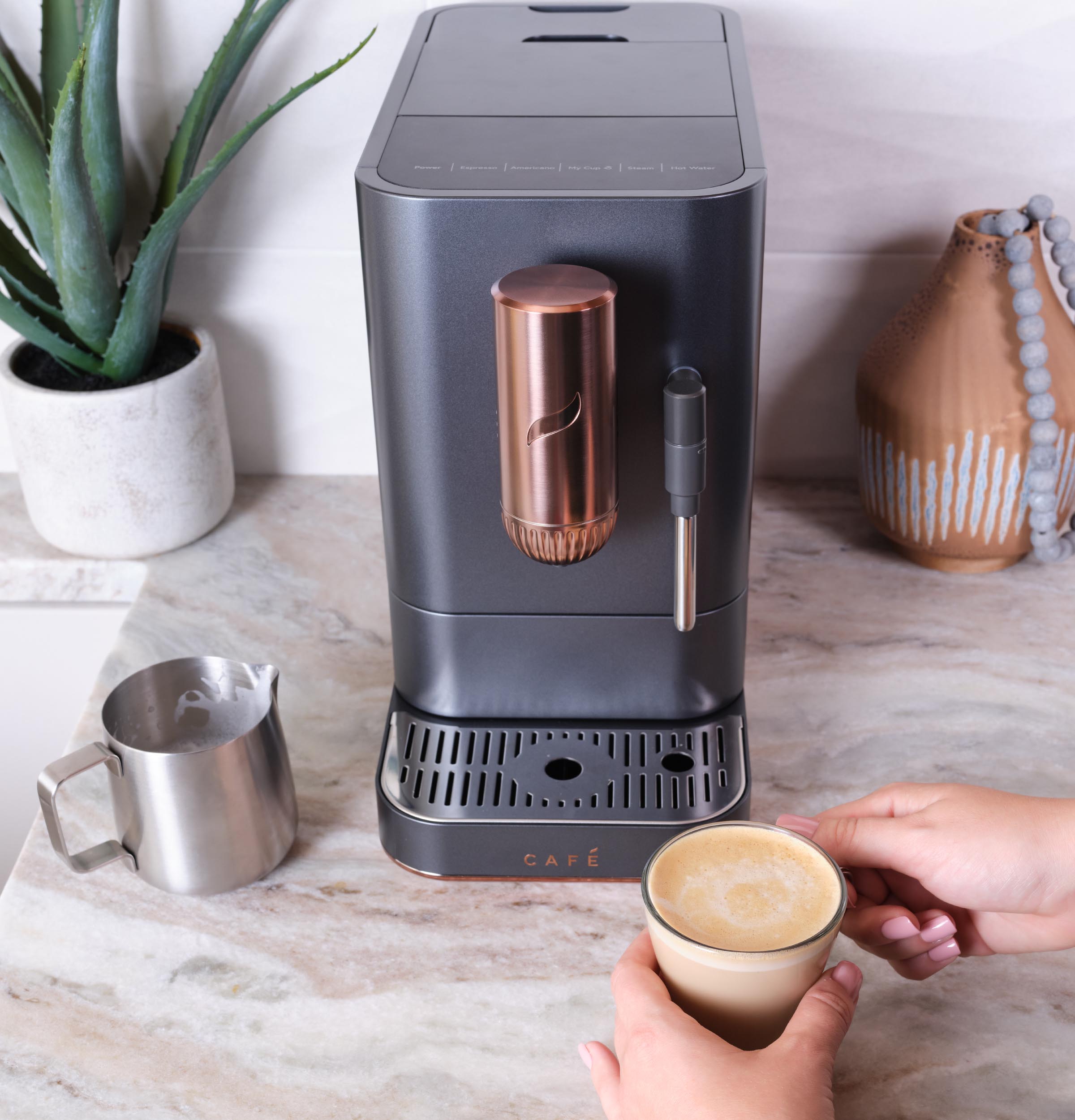 CAFÉ™ AFFETTO Automatic Espresso Machine + Frother C7CEBBS3RD3