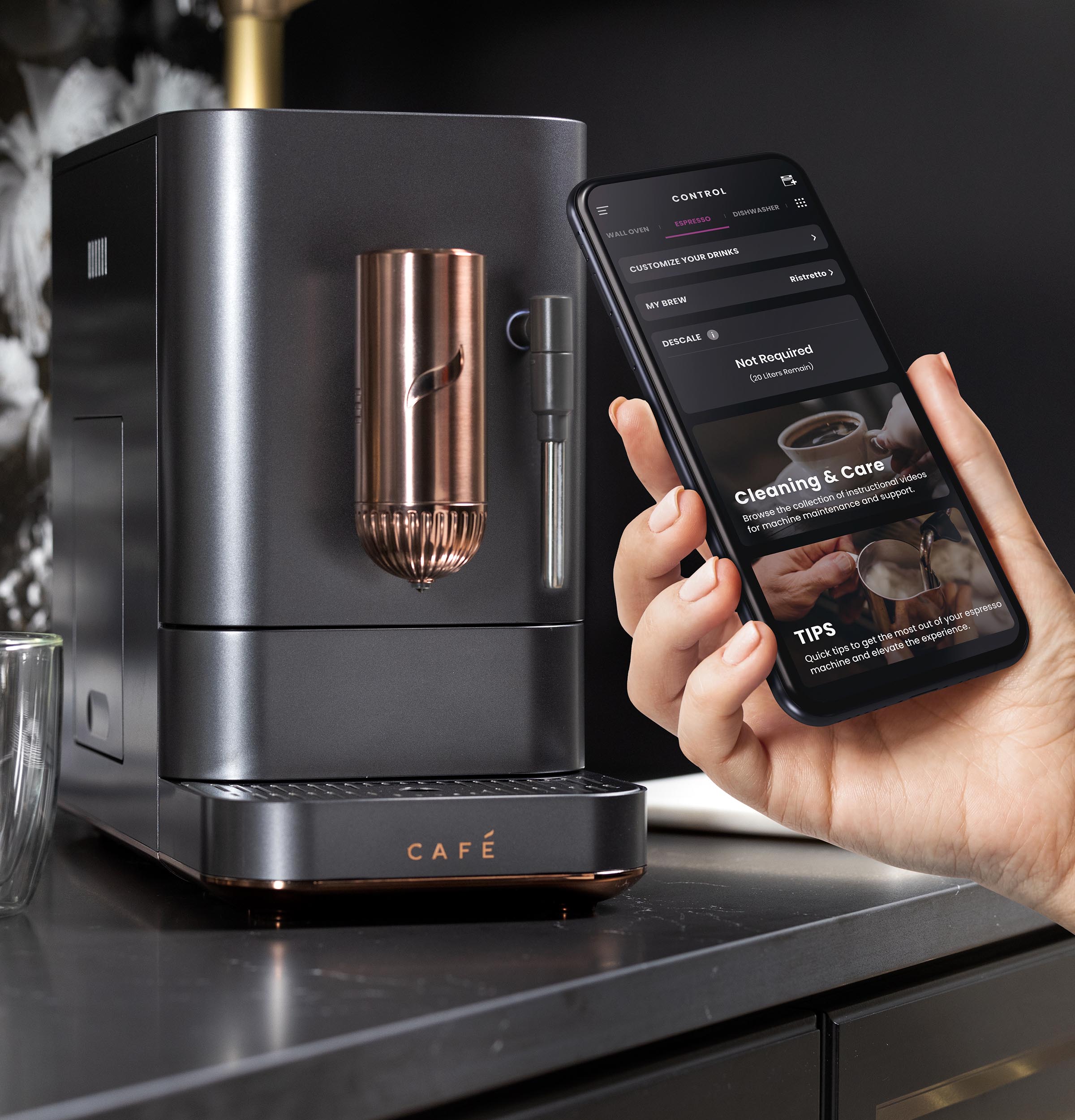 CAFÉ™ AFFETTO Automatic Espresso Machine + Frother C7CEBBS3RD3