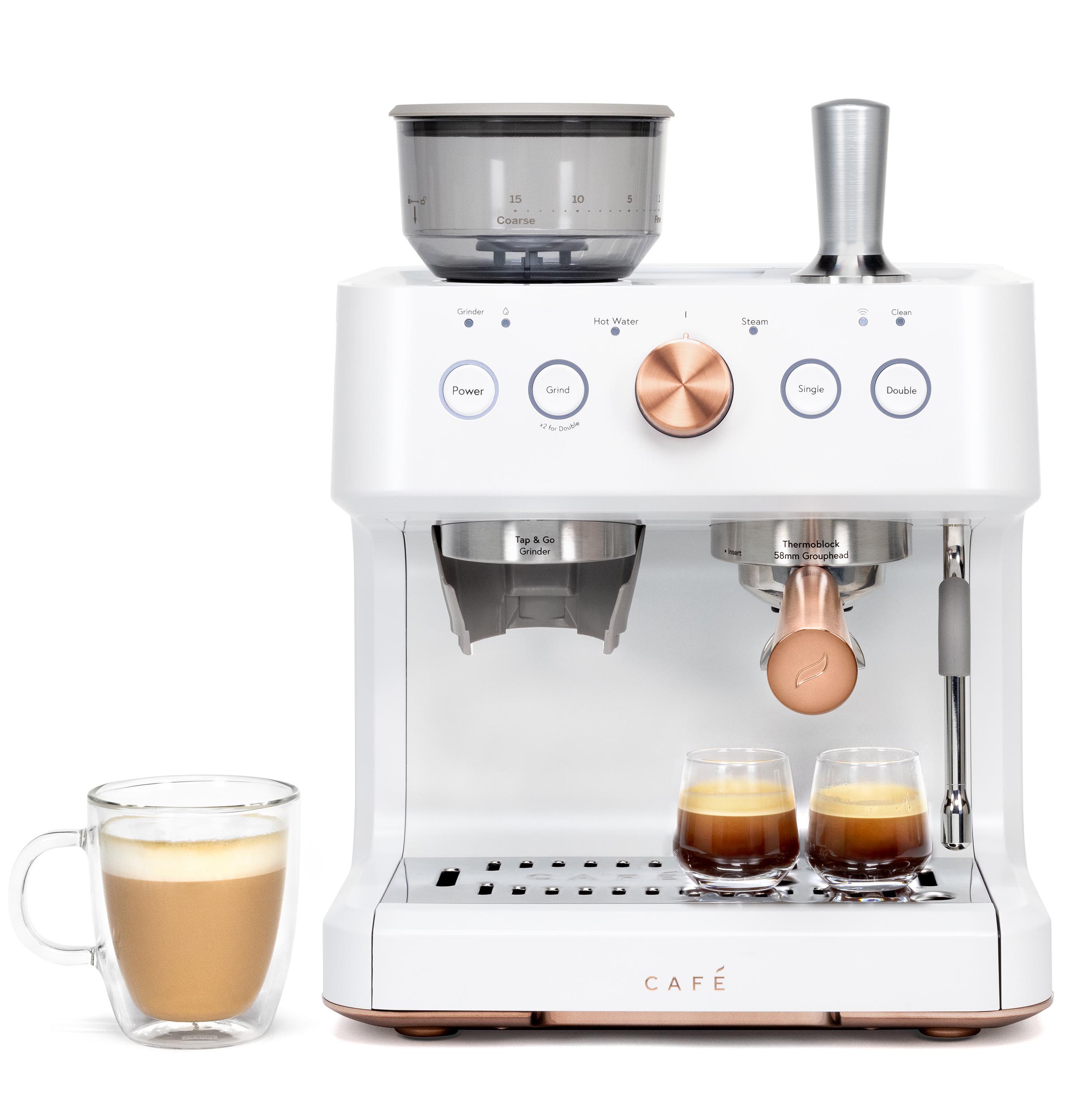 Café Bellissimo Semi Automatic Espresso Machine + Frother C7CESAS4RW3