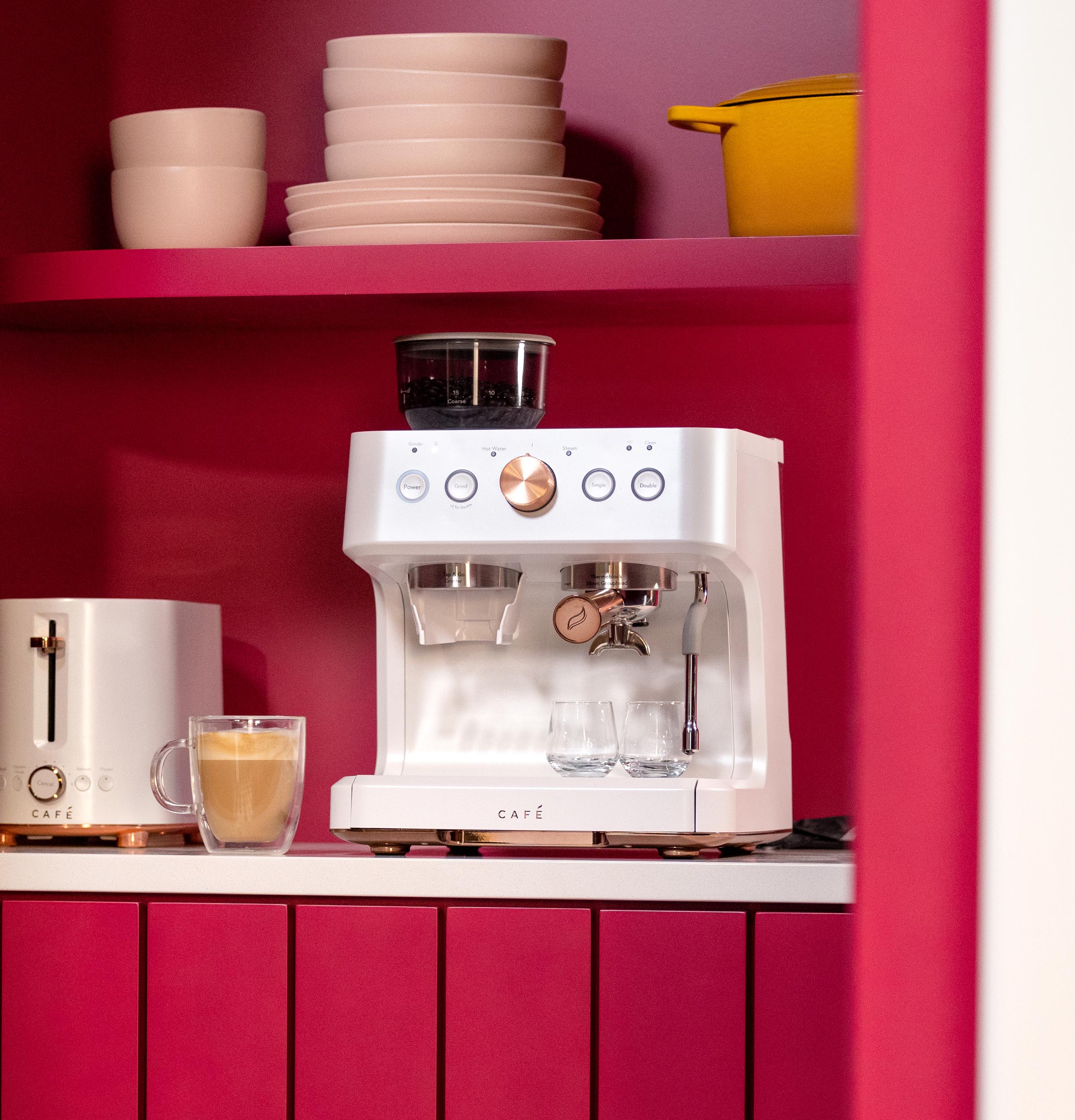 Café Bellissimo Semi Automatic Espresso Machine + Frother C7CESAS4RW3
