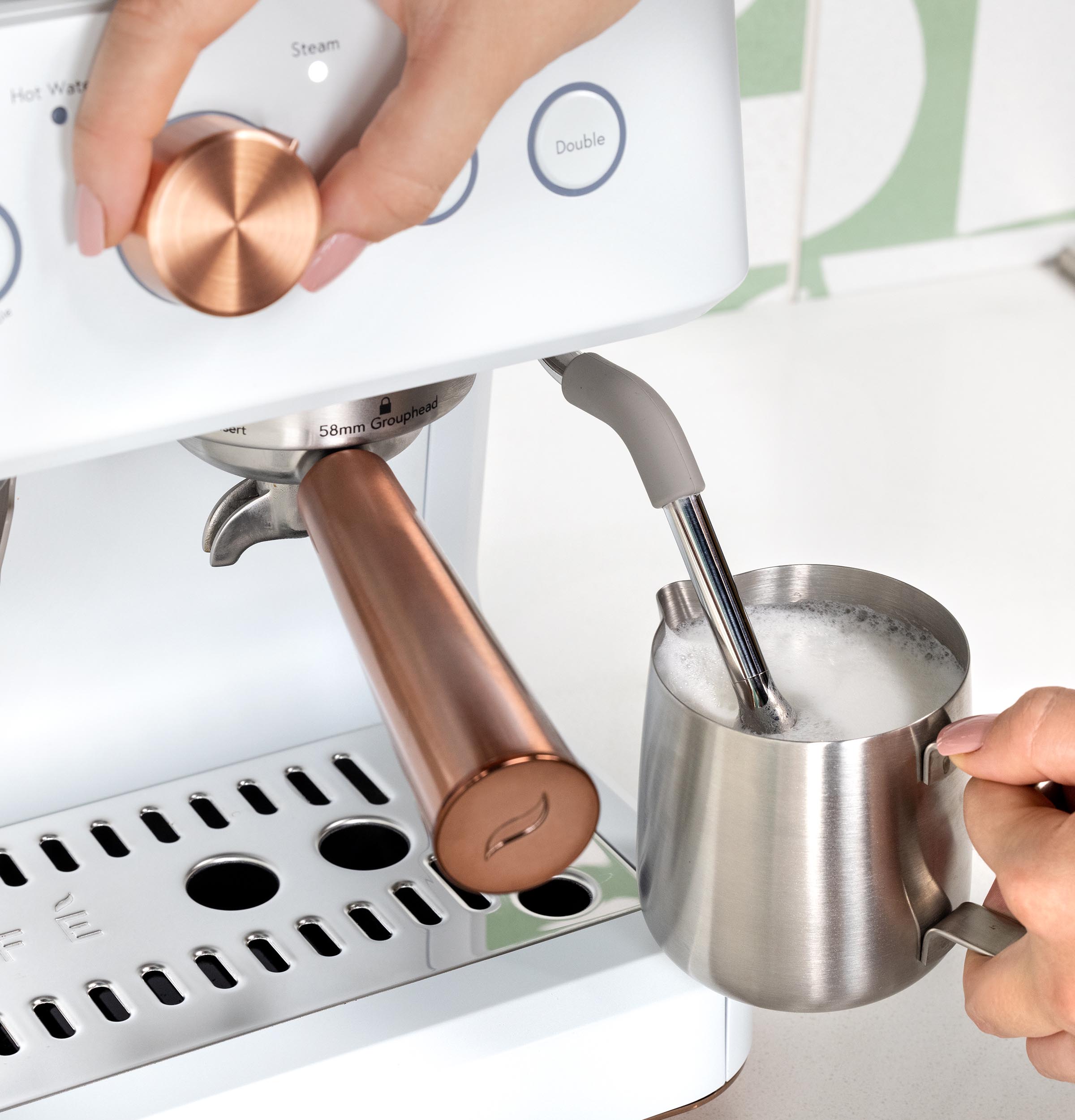 Café Bellissimo Semi Automatic Espresso Machine + Frother C7CESAS4RW3