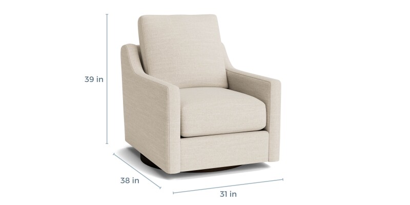 True Custom™ True Custom® Slope Arm Swivel Chair C90005SF26