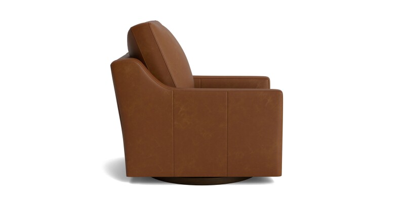 True Custom™ True Custom® Leather Slope Arm Swivel Chair C90005SFL58