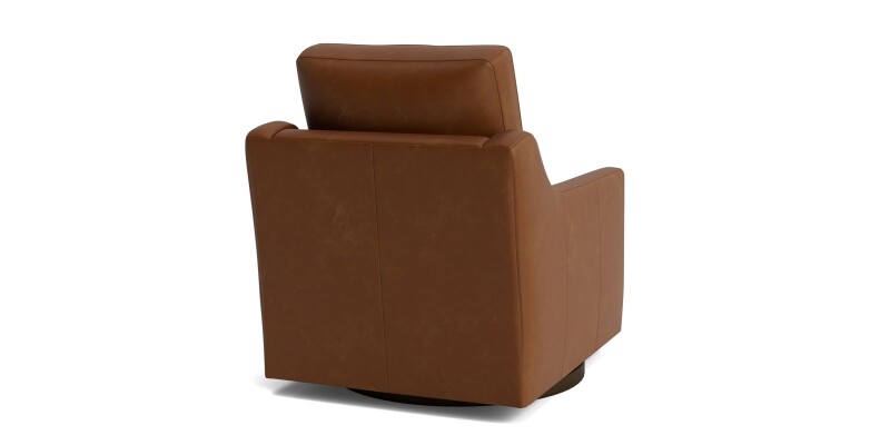 True Custom™ True Custom® Leather Slope Arm Swivel Chair C90005SFL61