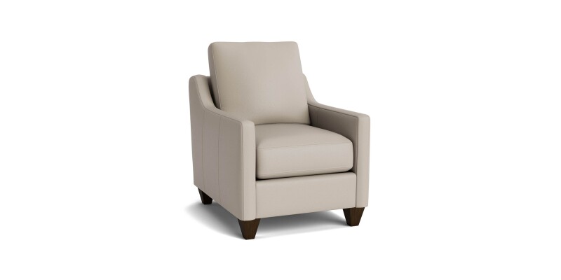 True Custom™ True Custom® Leather Slope Arm Accent Chair C90012SFL52