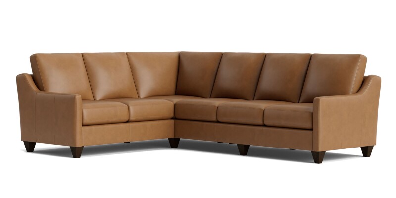 True Custom™ True Custom® Leather Slope Arm L-Shaped Sectional C900L6661SFLKIT58