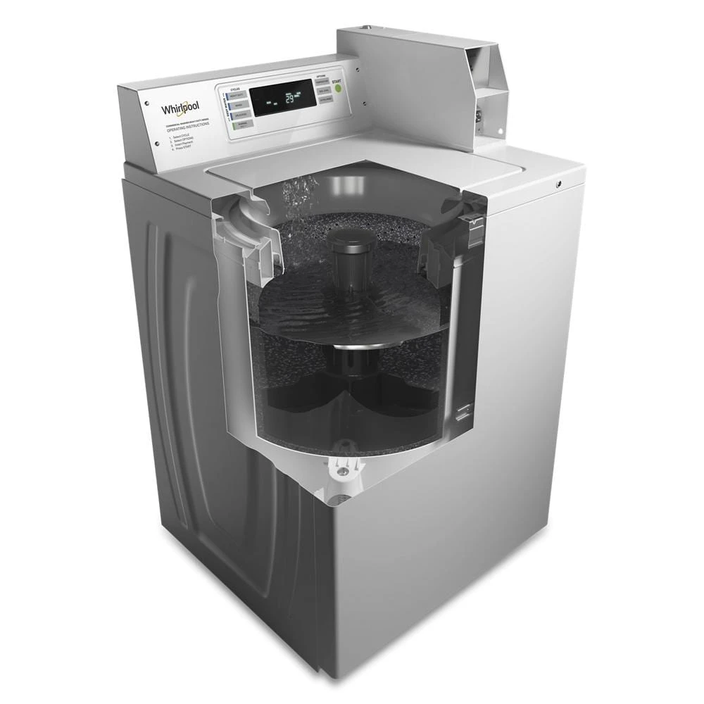 Commercial Top-Load Washer with Factory-Installed Coin Drop and Coin Box view 2