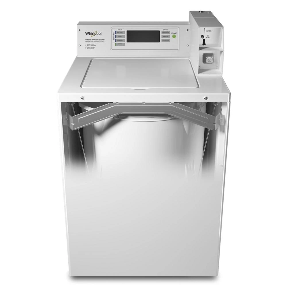 Commercial Top-Load Washer with Factory-Installed Coin Drop and Coin Box view 4
