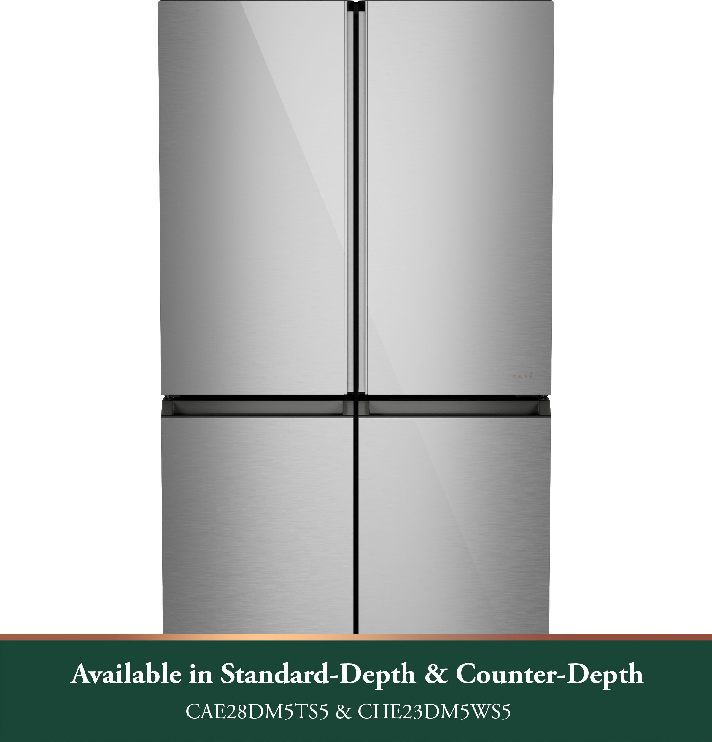 CAFÉ™ ENERGY STAR® 28.3 Cu. Ft. Smart Quad-Door Refrigerator in Platinum Glass with Dual-Dispense AutoFill Pitcher view 22