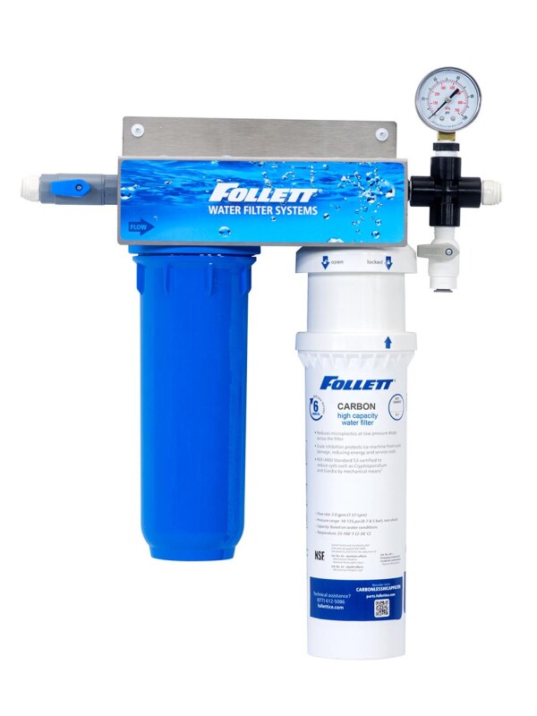 High Capacity Water Filter System (one Per Ice Machine) For Use With Follett Horizon Elite And Maestro Plus Ice Machines And Symphony Plus Ice And Water Dispensers CARBONHICAPSYSTEM