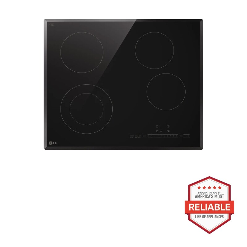 LG 24” Compact Electric Cooktop Black Ceramic CBED2415B Picture 1