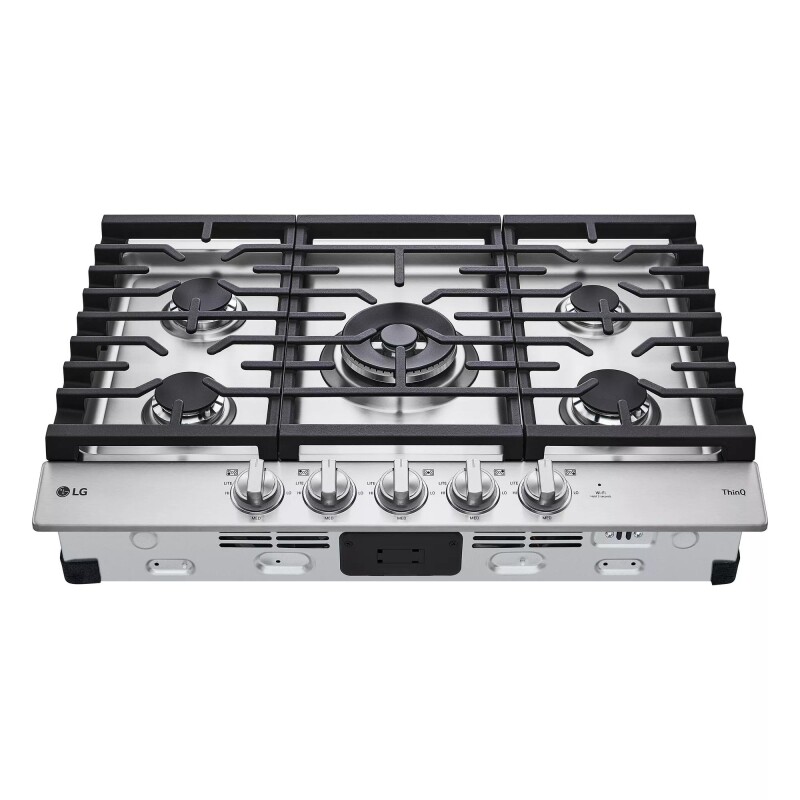 30” Smart Gas Cooktop with UltraHeat™ 22K BTU Dual Burner and LED Knobs view 3