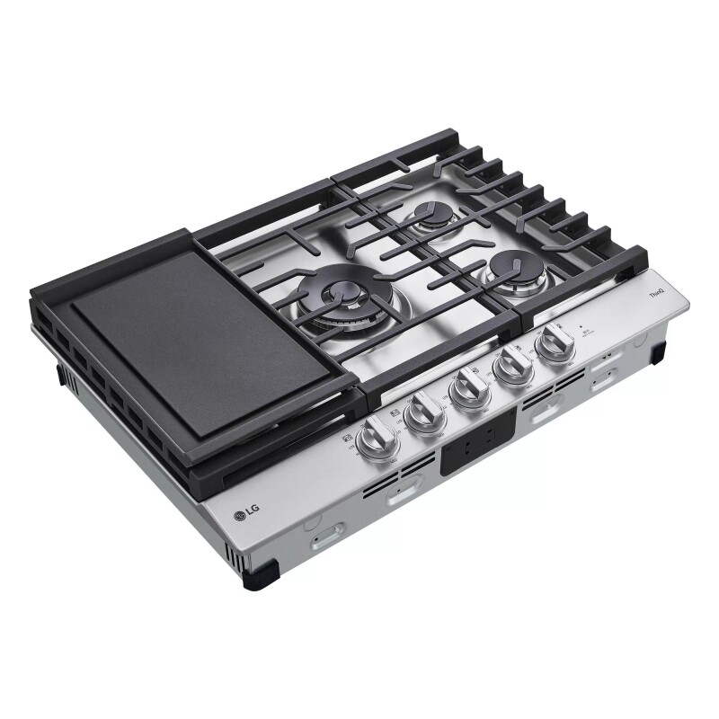 30” Smart Gas Cooktop with UltraHeat™ 22K BTU Dual Burner and LED Knobs view 4