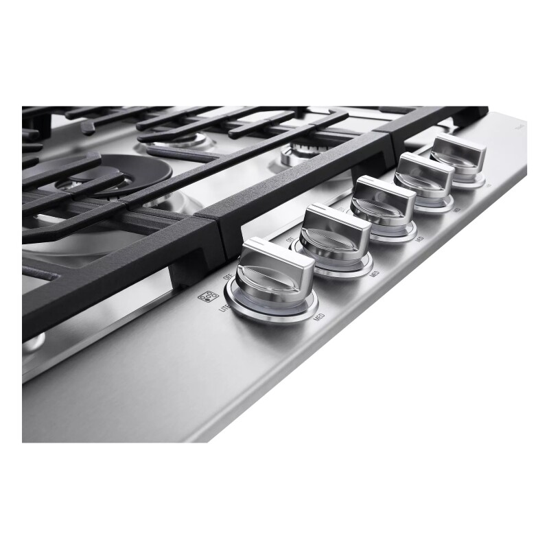 30” Smart Gas Cooktop with UltraHeat™ 22K BTU Dual Burner and LED Knobs view 6
