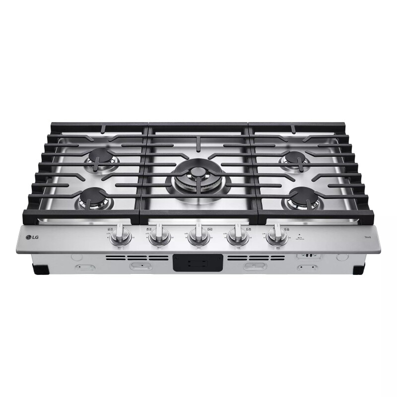 36” Smart Gas Cooktop with UltraHeat™ 22K BTU Dual Burner and LED Knobs view 2