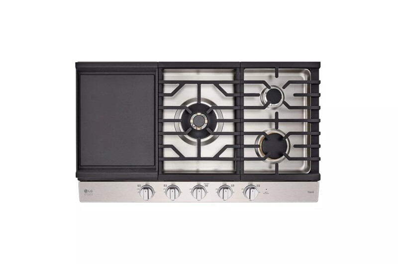 LG STUDIO 36” UltraHeat™ Gas Cooktop with EasyClean® view 8
