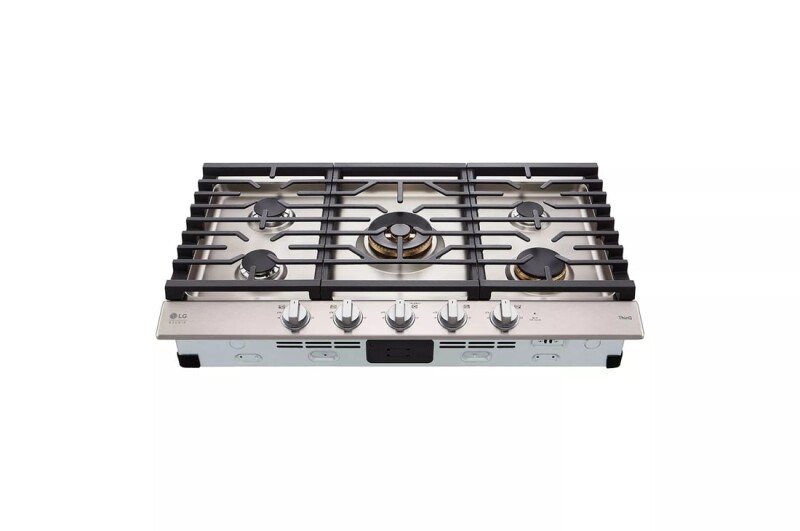LG STUDIO 36” UltraHeat™ Gas Cooktop with EasyClean® view 9