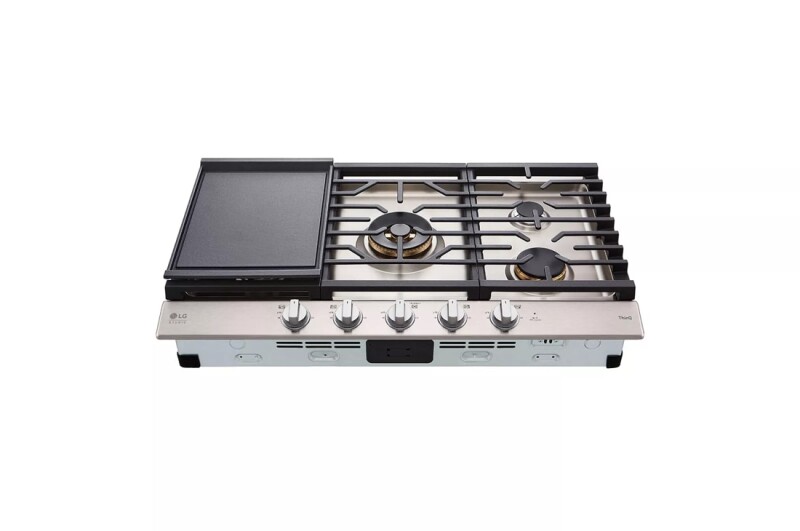 LG STUDIO 36” UltraHeat™ Gas Cooktop with EasyClean® view 10