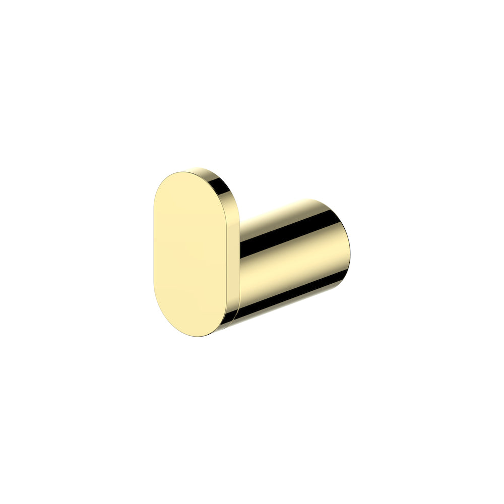 Autograph Edition Crystal Bay Towel Hook In Polished Gold CBYHKPG