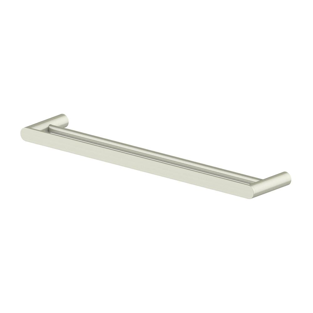 Crystal Bay Double Towel Rail In Brushed Nickel CBYTRDBN