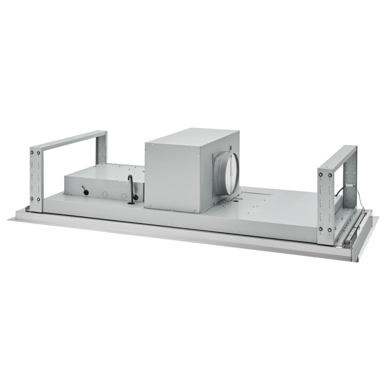 63-inch Brushed Ceiling Mounted Range Hood with LED Light Internal 800 Max Blower CFM CC34-63 Series CC34IQ63SB