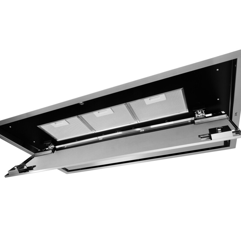 43-inch Brushed Ceiling Mounted Range Hood with LED Light internal 800 Max Blower CFM CC34-43 Series CC34IQSB